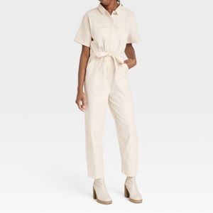 NWT Women’s Short Sleeve Button-Front Boilersuit